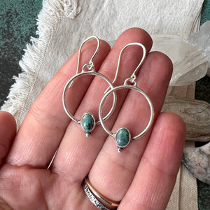 Zephyr Turquoise Hoop Earrings