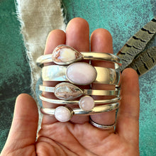 Midweight Pink Opal Cuff Bracelet