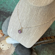 Ruby Hexagon Gemstone Necklace