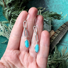 Chain Link Turquoise Earrings