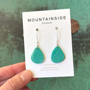 Turquoise Slice Earrings