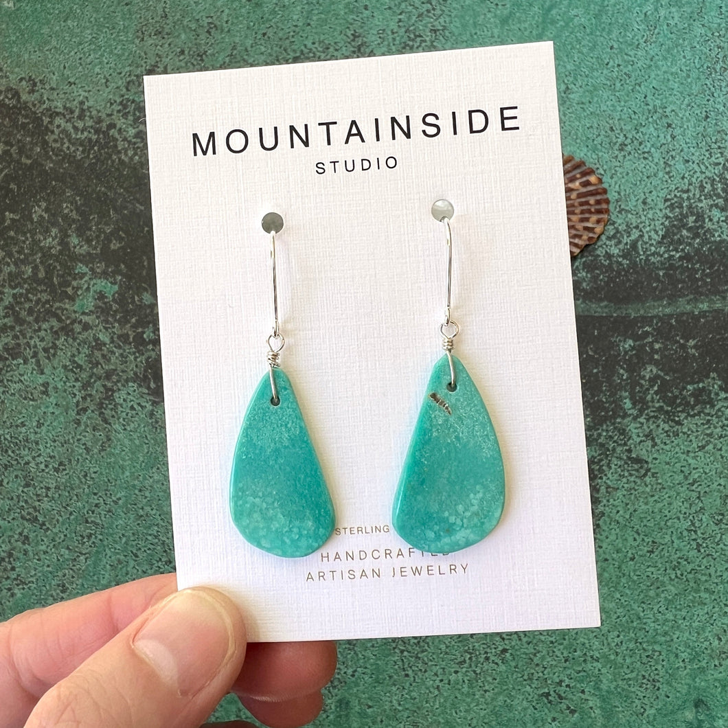 Turquoise Slice Earrings