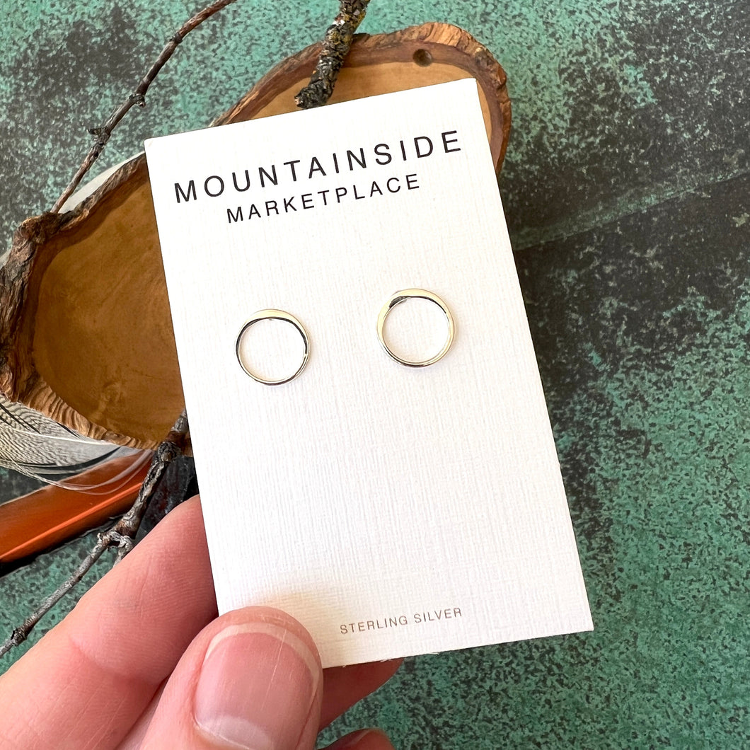 Circle Stud Earrings