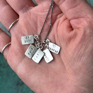 Love Letter Charm Necklace XOXO