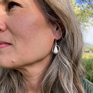 White Buffalo Aura Earrings